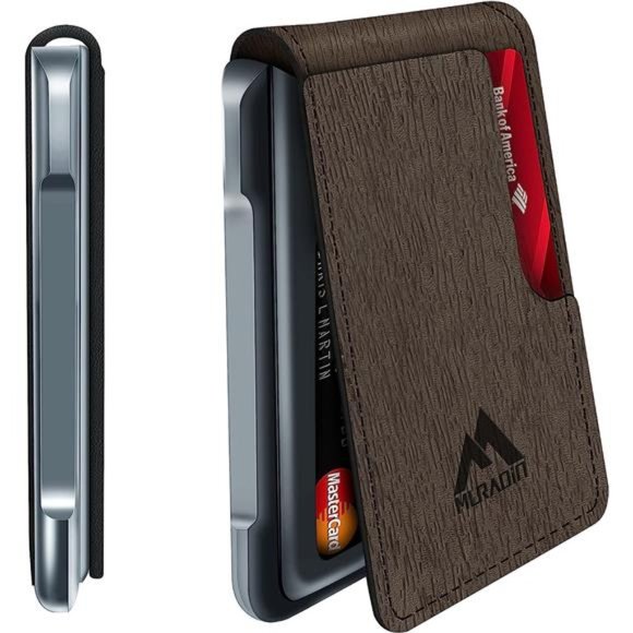 Mens Wallet Tactical Bifold Wallets for Men Metal RFID Blocking Aluminum Money
